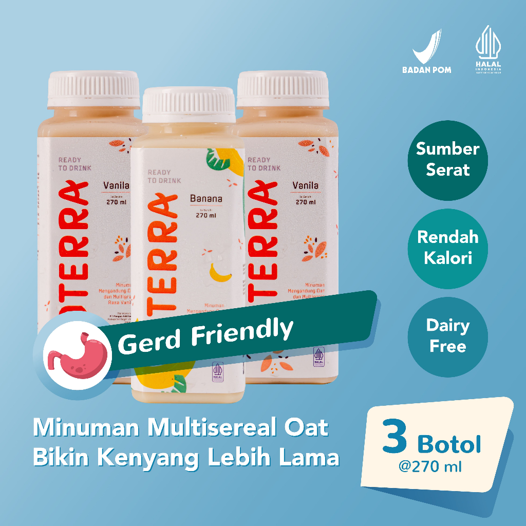 

OTERRA Vanilla, Banana, Vanilla (3 Botol) - GERD Friendly Pick