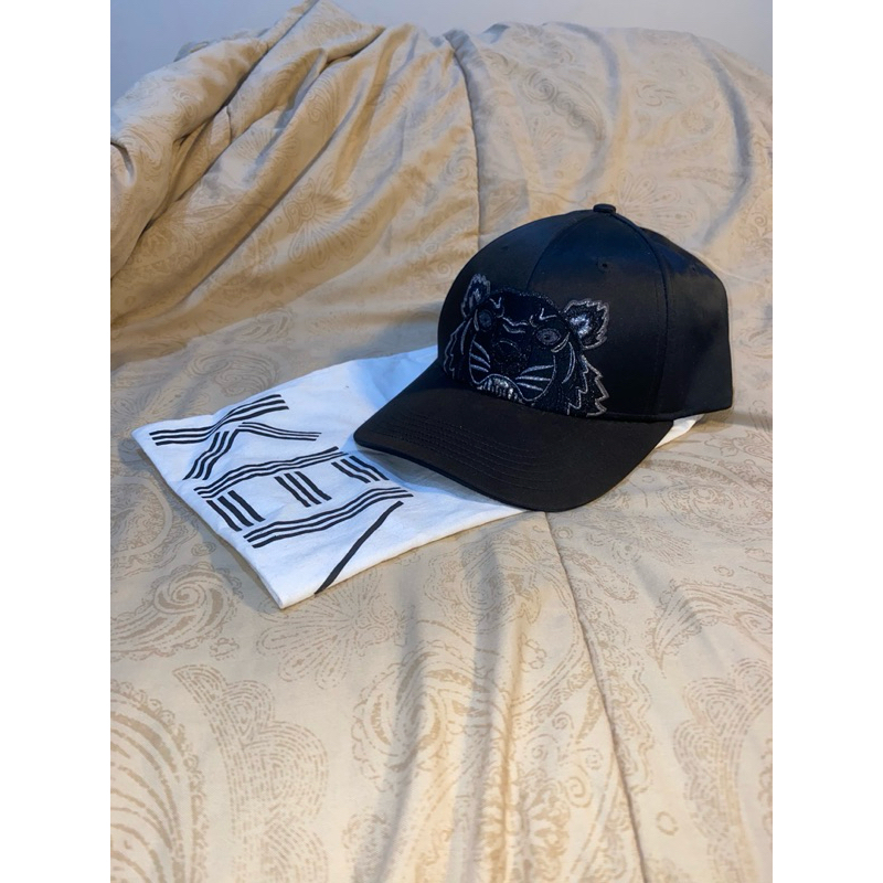 [Preloved] KENZO Tiger Logo Satin Cap