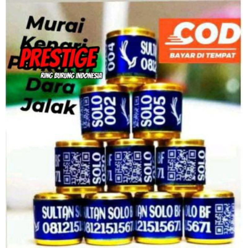 RING MURAI MERPATI KENARI PERKUTUT  BISA CUSTOM NAMA,NO HP,DLL