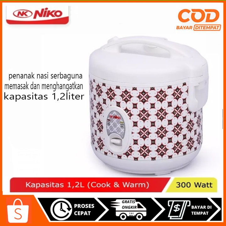 RICE COOKER NIKO 1,2LITER PRAKTIS TIDAK MAKAN TEMPAT