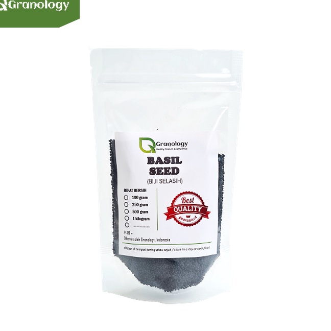 

CUCI GUDANG Biji Selasih Basil Seed 1 gram by Granology