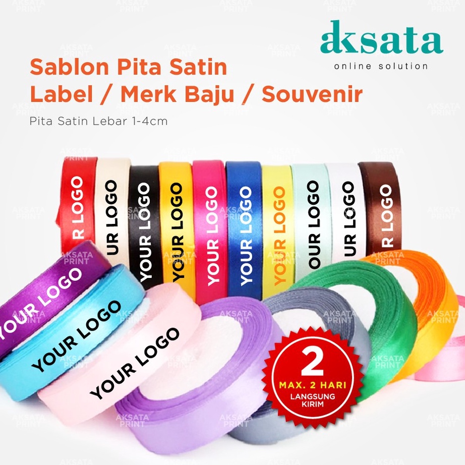 

PROMO SPESIAL Pita Hampers Pita Kado CookiesDessert Box Label Baju Label Hijab Label Masker Pita Satin Grosgrain