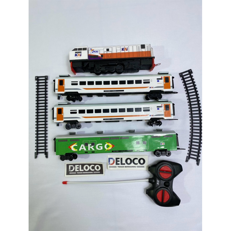 paket Rangkaian murah Mainan Kereta Api Indonesia RC,Kereta api mainan Remot control,Lokomotif cc203