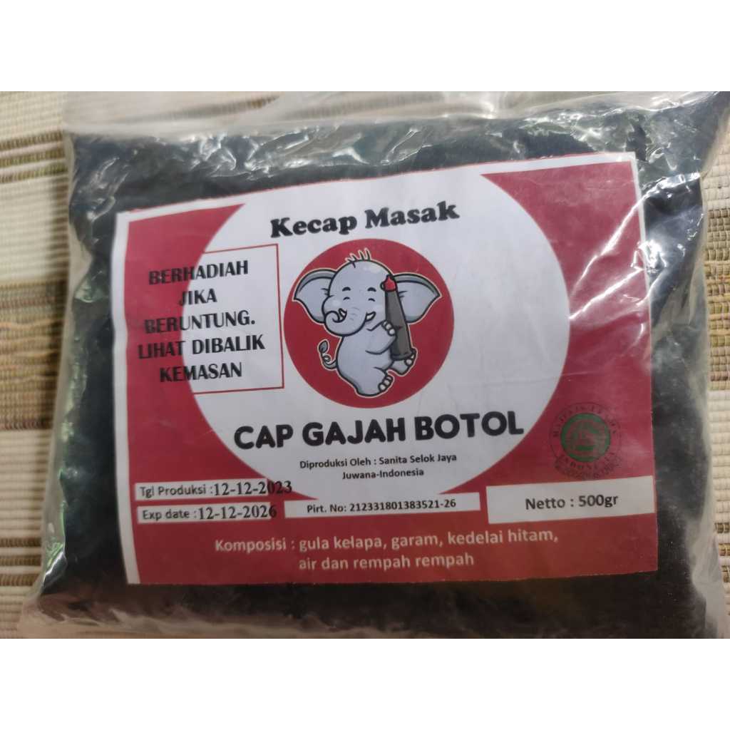 

Kecap Manis dan Kecap Masak Gajah Botol, 220gr, 380gr, 500gr