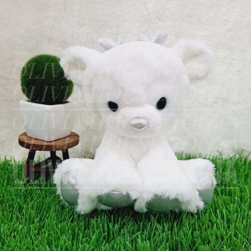 Boneka Rusa S Tanduk Silver Boneka Rusa Isi Pasir Boneka Rusa Tapak Silver