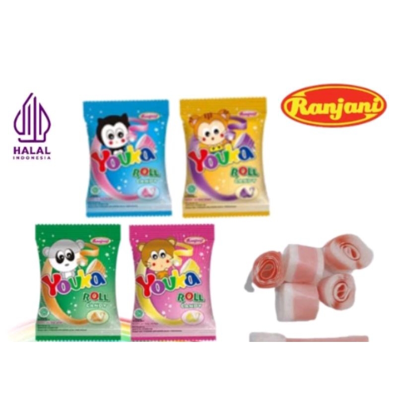

Youka Roll Candy - 1 Pack Isi 20 Bks Yuka Yoka Rol By Crr