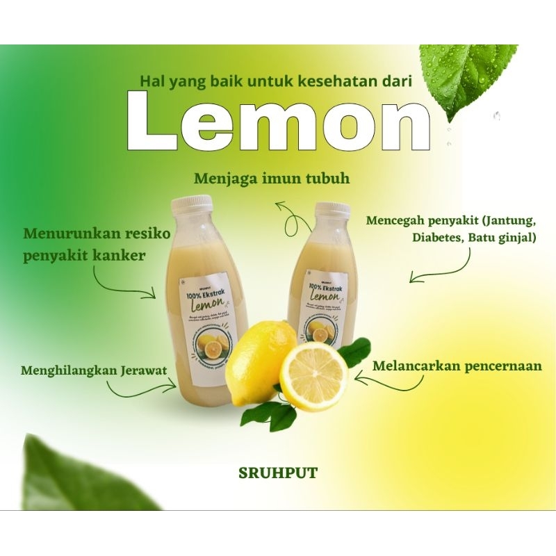 

100% Ekstrak Lemon/ Sari Lemon/ Minuman Diet/ Obat kolesterol