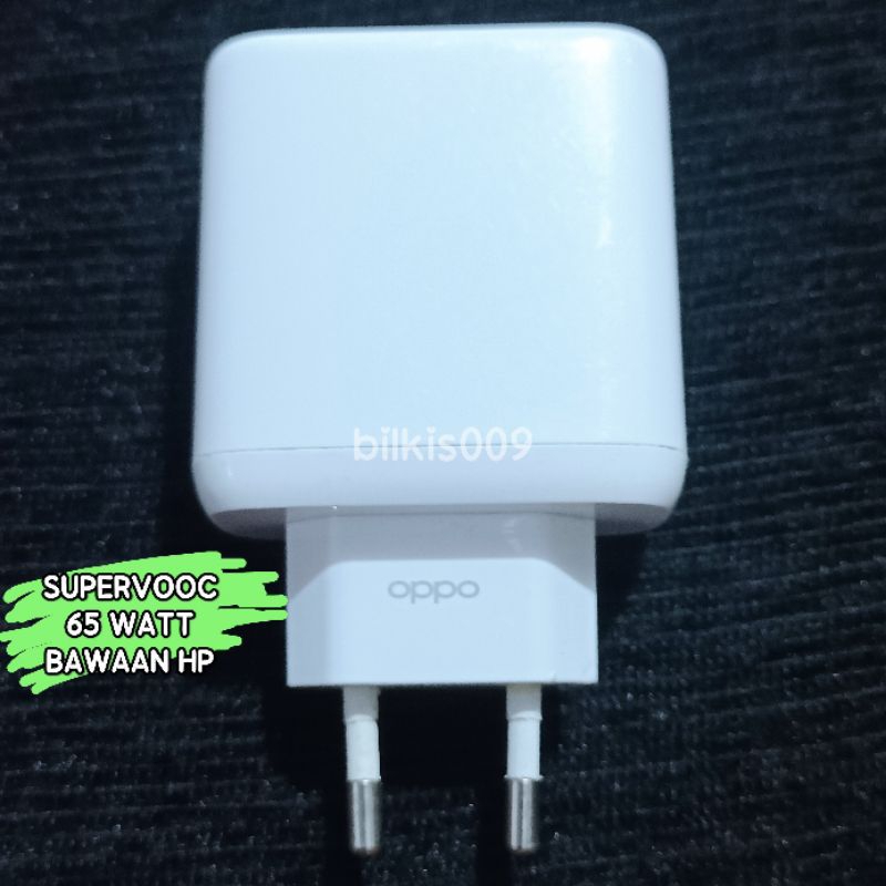 KEPALA ADAPTOR CHARGER OPPO SUPERVOOC 65 WAT BAWAAN HP ORIGINAL 100% RENO 4 PRO/ RENO 5/RENO 7 5G/ R