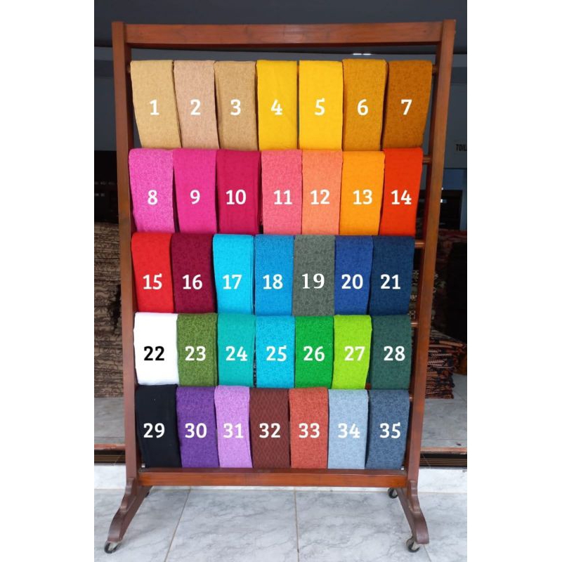 Kain embos kain polos bahan katun serian warna