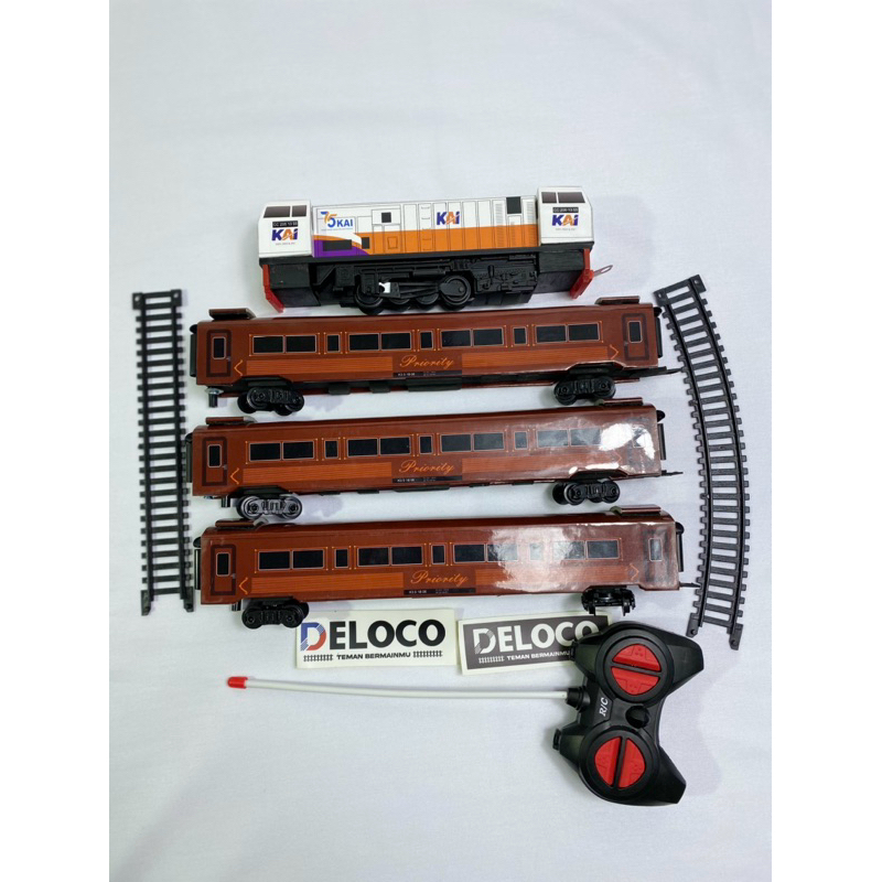 paket Rangkaian murah Mainan Kereta Api Indonesia RC,Kereta api mainan Remot control,Lokomotif cc206