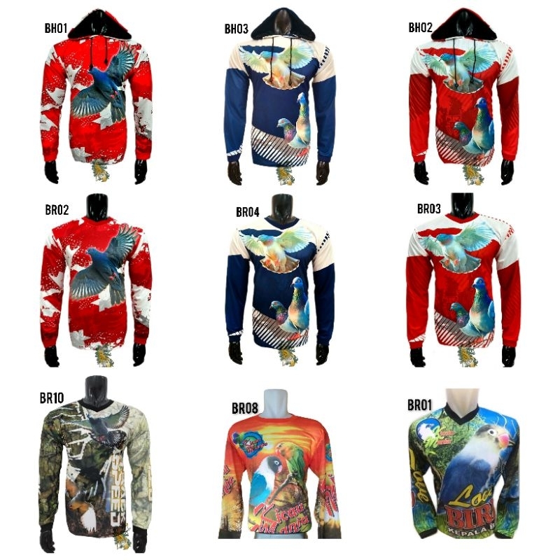 KAOS MERPATI , JERSEY DARA , BAJU MERPATI, BURUNG/DARA, LOVEBIRD