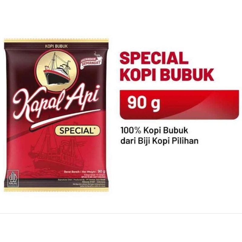

Kapal Api Kopi Bubuk Instan Special isi 90 gram