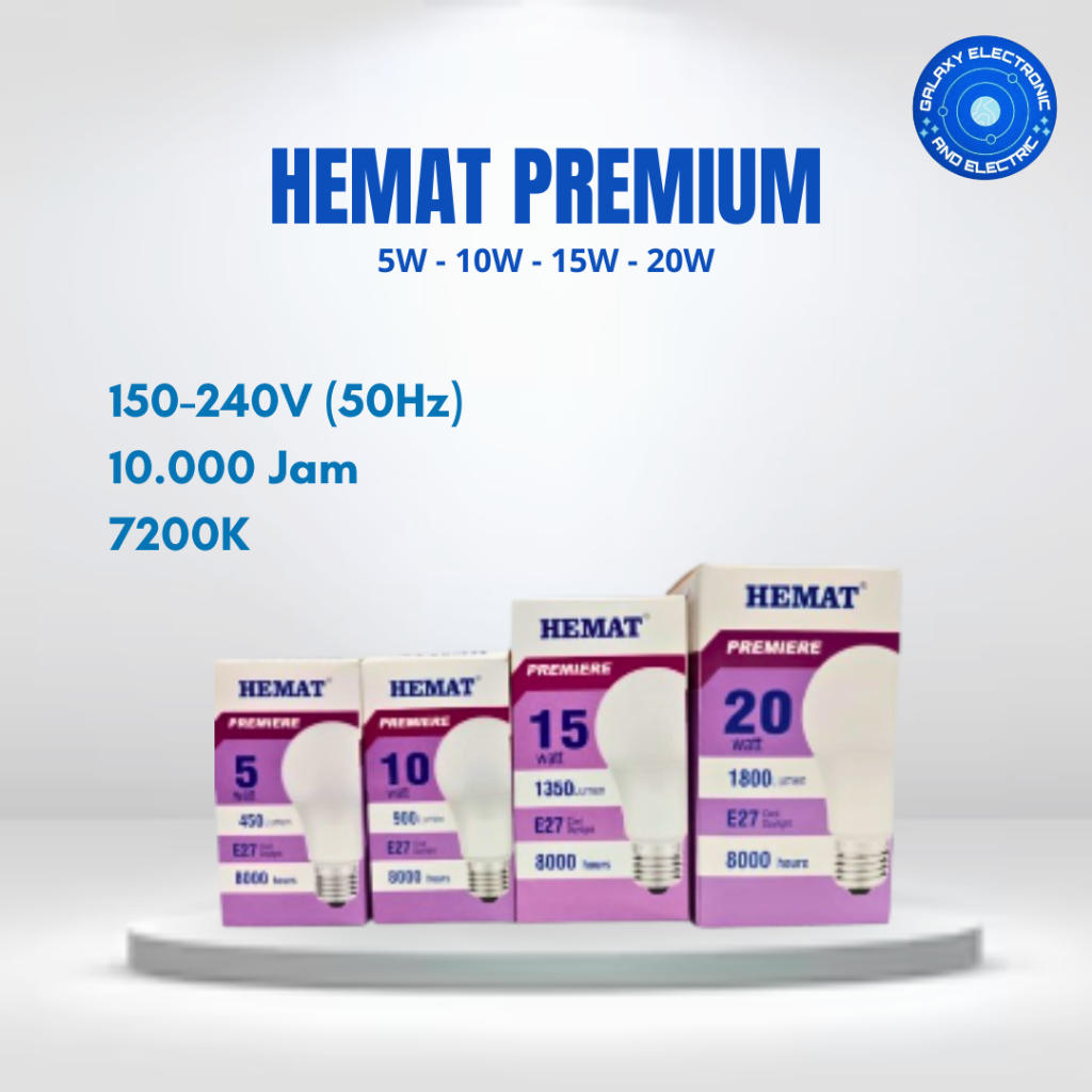 HEMAT PREMIERE LED BULB | Galaxy Elektronik