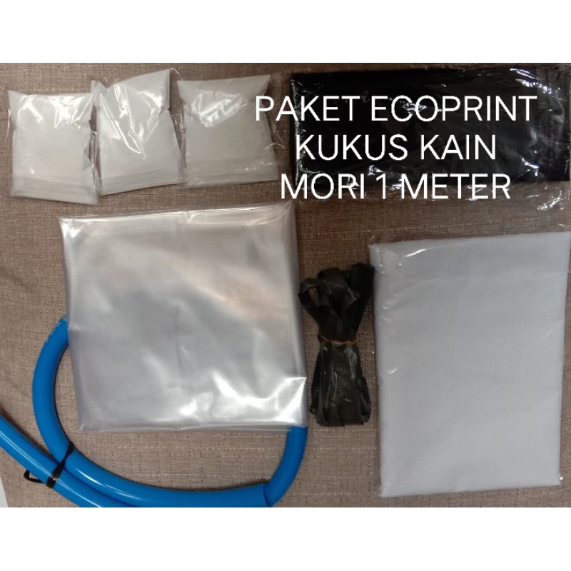 Paket Ecoprint Kukus Kain Mori 1 meter + Tutorial