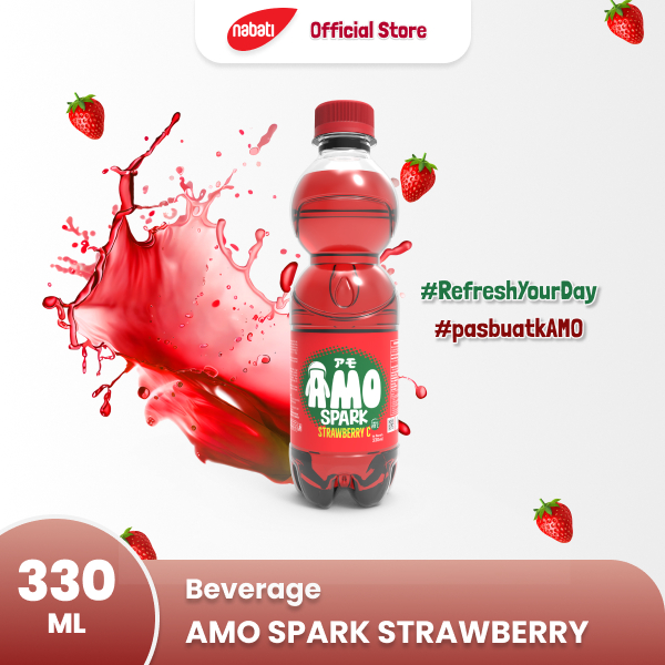 

AMO Minuman Berkarbonasi Rasa Spark Strawberry 330ml