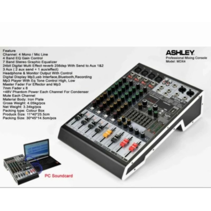 Mixer Ashley Mdx4 Original Ashley