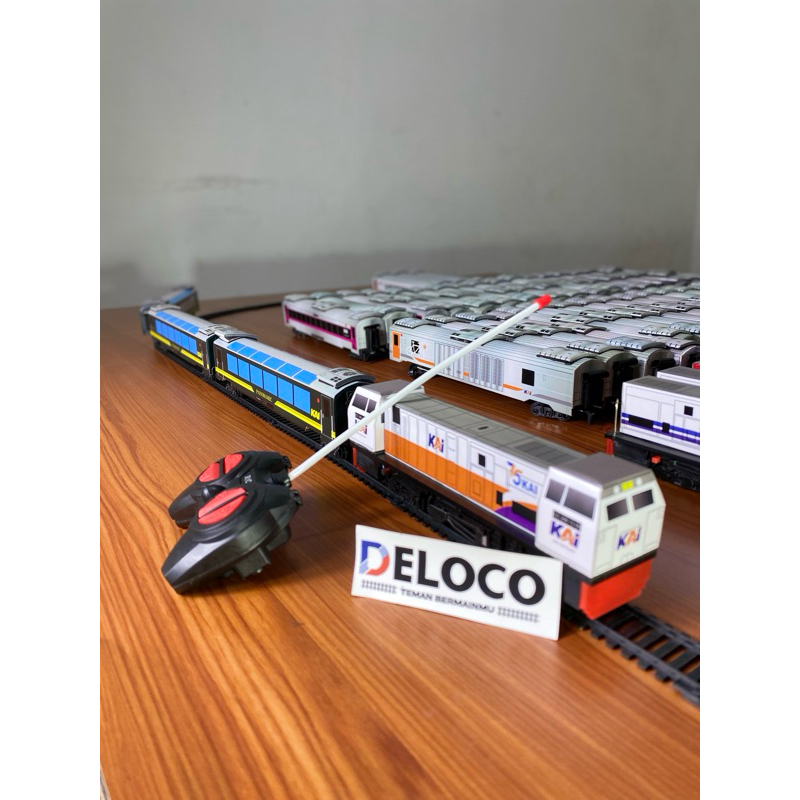 paket Rangkaian murah Mainan Kereta Api Indonesia RC,Kereta api mainan Remot control,Lokomotif cc206