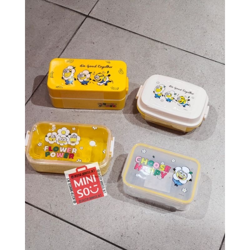 MINISO 🆕 Kotak Bekal / Bento Box DAISY MINIONS Collection
