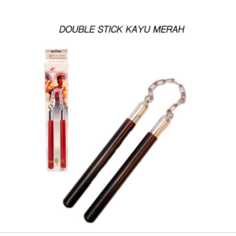 Double Stick Kayu/Nunchaku Import/Ruyung Kayu