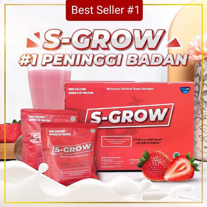 

S-GROW Susu Peninggi Badan Terbaik Original Terbukti