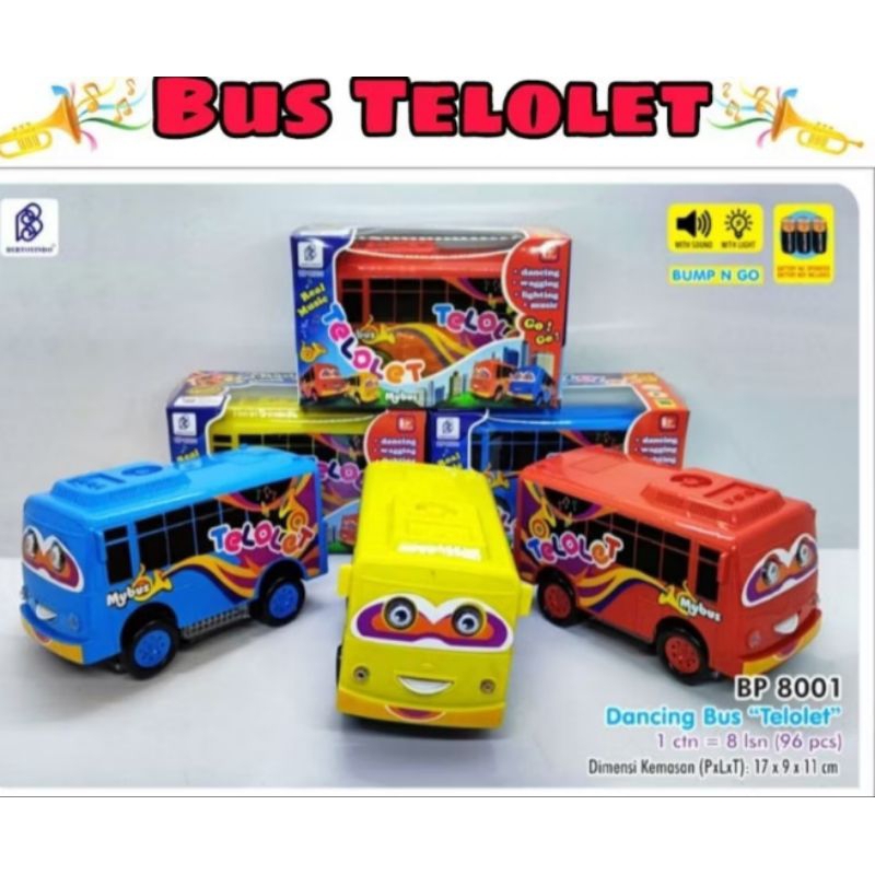 PROMO MAINAN ANAK BUS TAYO TELOLET GOYANG DANCING