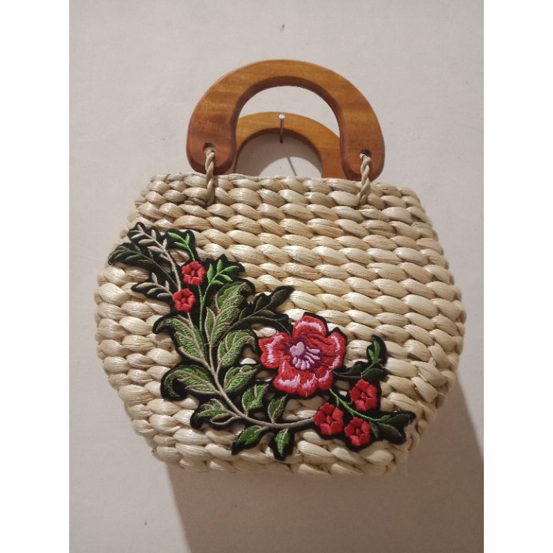 tas wanita enceng gondok natural