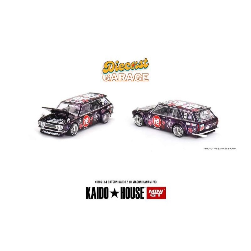 [Loose] MiniGT Datsun Wagon 510 HANAMI V3 Kaido House