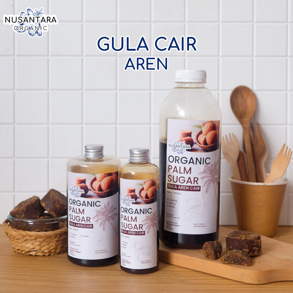 

Gula Aren Cair Murni Tanpa Campuran Nusantara Organic Syrup Palm Sugar Pure Barista Brown Sirup