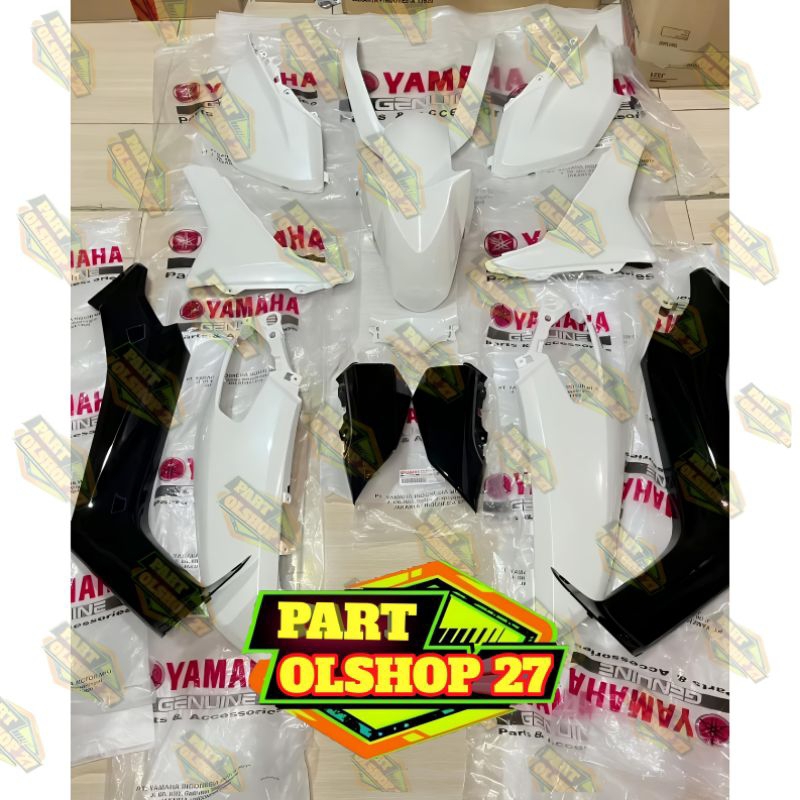 PAKET FULL SET (13 PCS) BODY HALUS NMAX OLD 155 PUTIH ASLI ORIGINAL