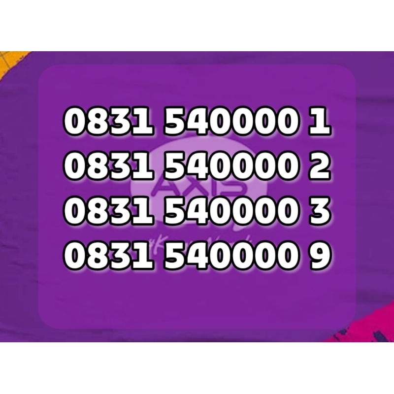 Nomor Cantik Axis | Nocan Axis 11 Digit | Nocan Murah dan Istimewa Kwartet Nol