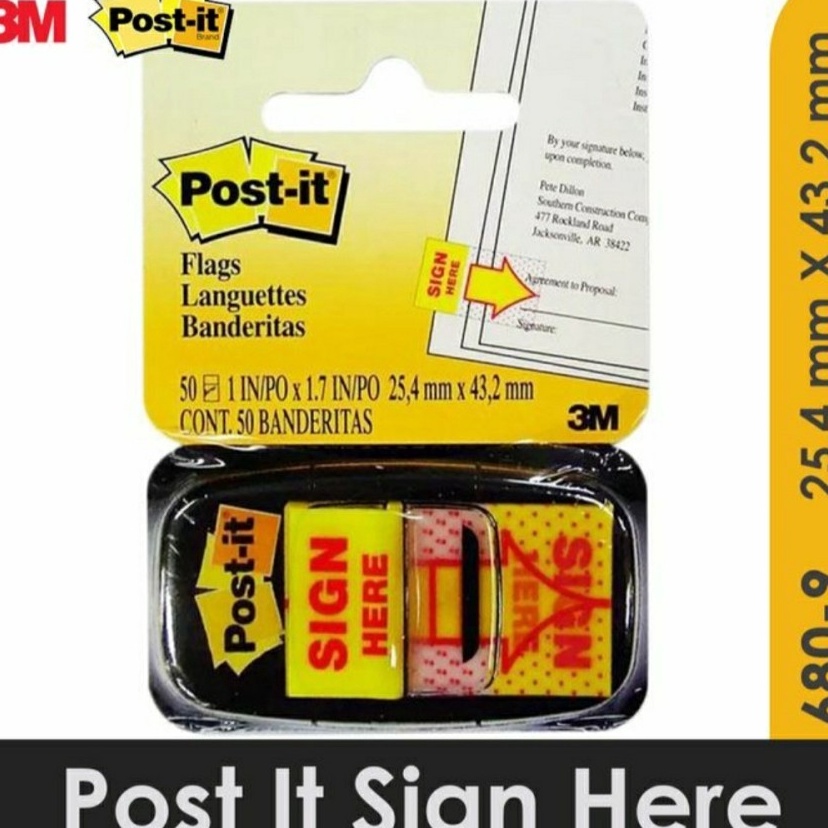 

SPESIAL AWAL TAHUN 3M POSTIT SIGN HERE 689