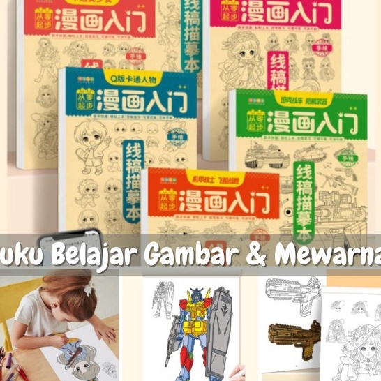 

KUALITAS TERBAIK Buku Belajar Menggambar Mewarnai Anak Drawing Coloring Book Activity Book Buku Edukasi ST129