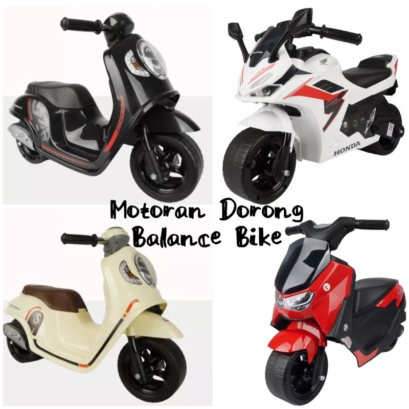 NEW!!! Mainan Anak Motor Motoran Balance Bike PMB Honda Scoopy PCX NMAX K611 K613 K615 F105 Motor