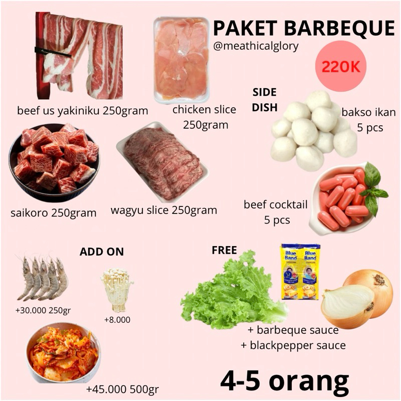 

Paket Daging Barbeque BBQ Bandung
