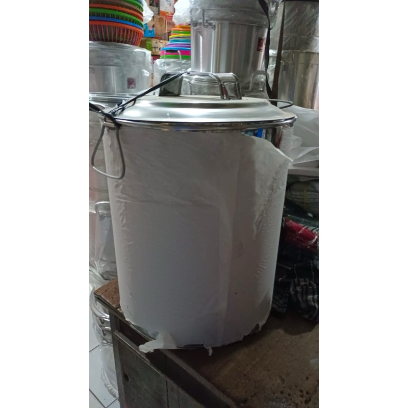 TONG/ DANDANG AIR / PANCI TINGGI POLOS STAINLESS 40 cm TEBAL AWET