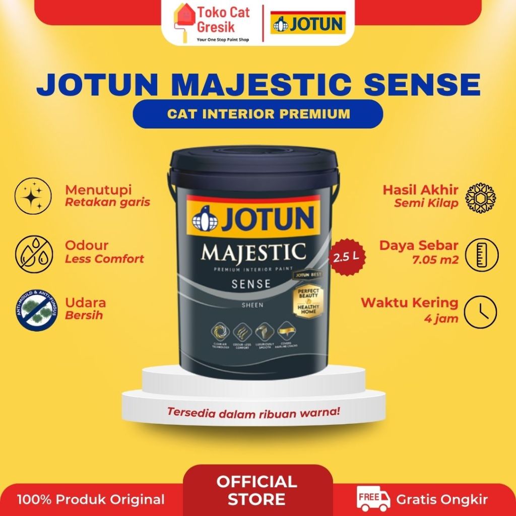 CAT TEMBOK INTERIOR JOTUN MAJESTIC SENSE 2.5L