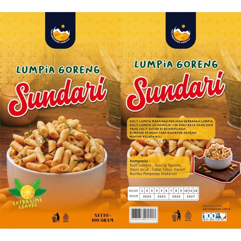 

Lumpia Goreng Daun Jeruk Varian Pedas