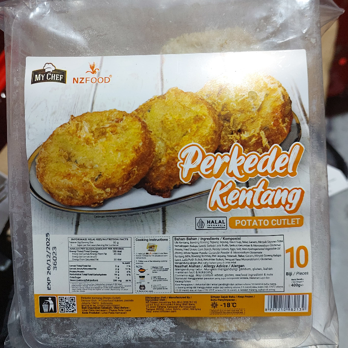 My Chef Nz Food Perkedel Kentang 400 gr Frozen Food