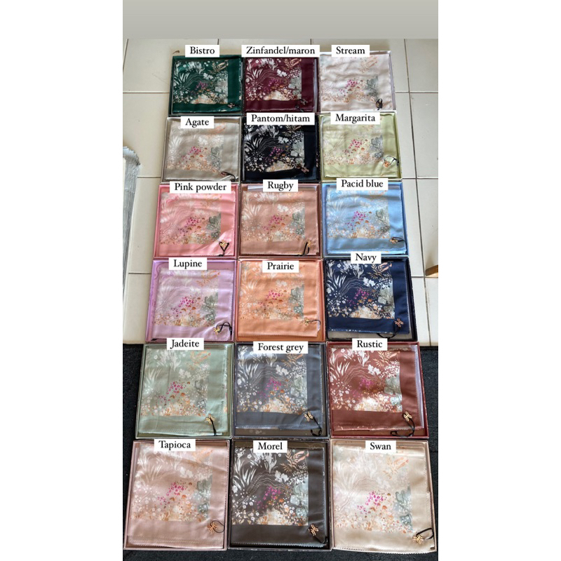 Hijab sylish/ Hijab motif/ Hijab kekinian/ Kebanua Series dari Hidahasan