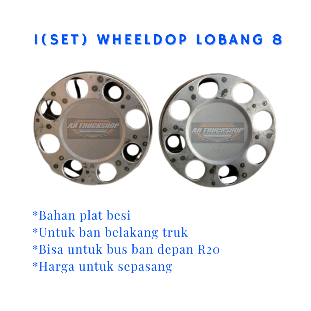 (1 set) wheeldop lobang 8 ring truck dan bus hino 500 ring 20 / truck medium belakang ring16