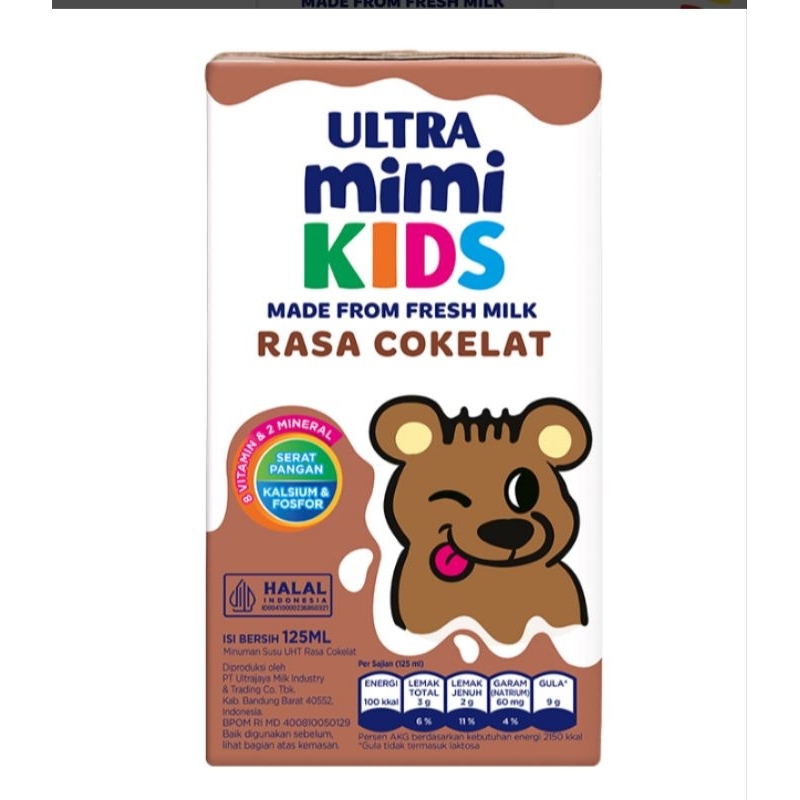 

ULTRA Mimi Kids Susu UHT Cokelat 125 ml