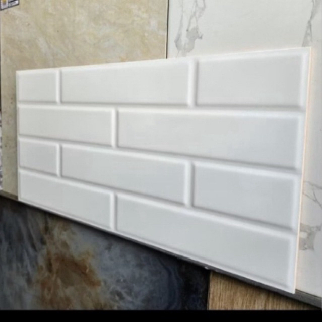 KERAMIK DINDING BATA KIA SCANDI WHITE PUTIH 30x60 CM RECTIFIED TILE KW 1