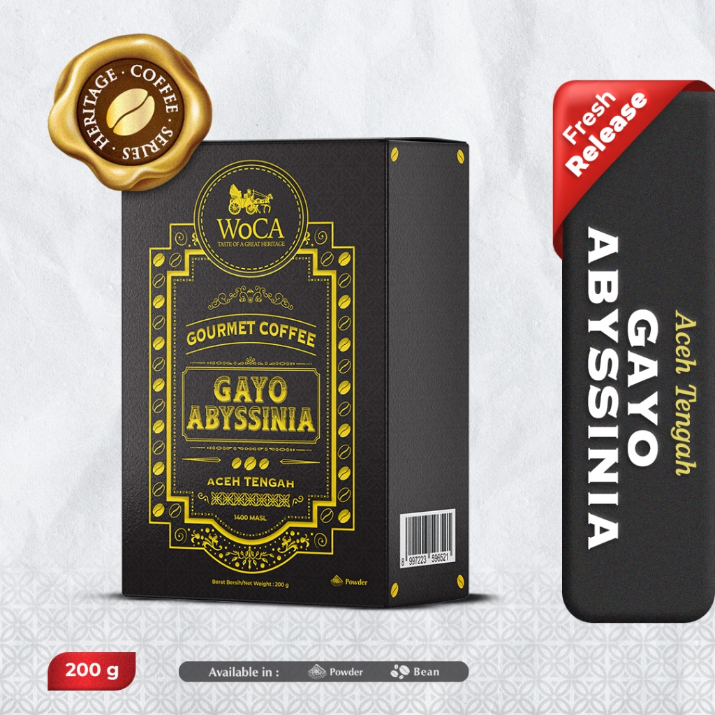 

WoCA Heritage Coffee Aceh Tengah Gayo Abyssinia 200g