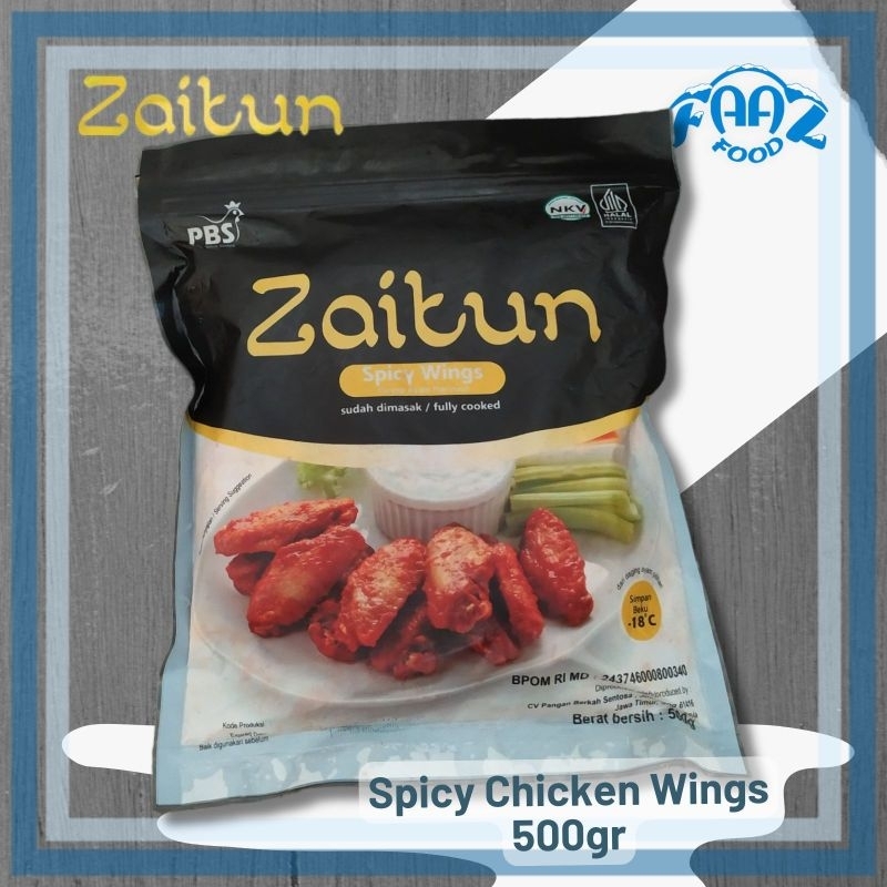 

Spicy Chicken Wings Zaitun 500gr (Sayap Ayam, Ayam Pedas)