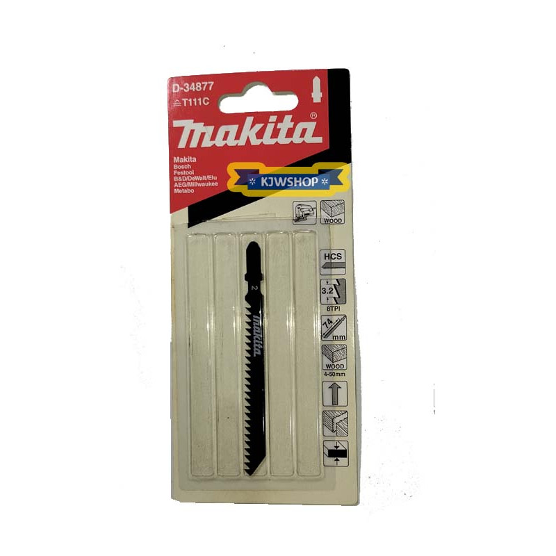 Mata Jigsaw MAKITA T111C Mata Gergaji Tripleks B13 Mata Jig Saw Merk MAKITA Tipe T Kayu Triplek Trip