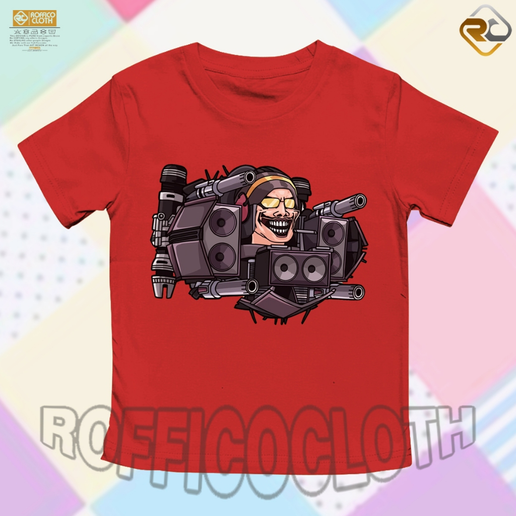 BAJU ANAK KAOS ANAK Upgraded DJ Skibidi Toilet Skibidi Toilet - ROFFICO CLOTH