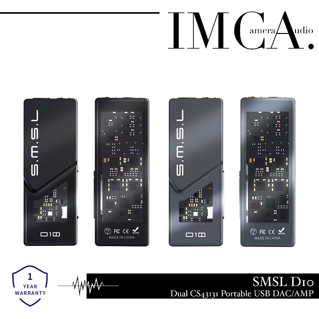 SMSL D10 / SMSL D 10 Dual CS43131 Portable USB DAC Amplifier DAC AMP