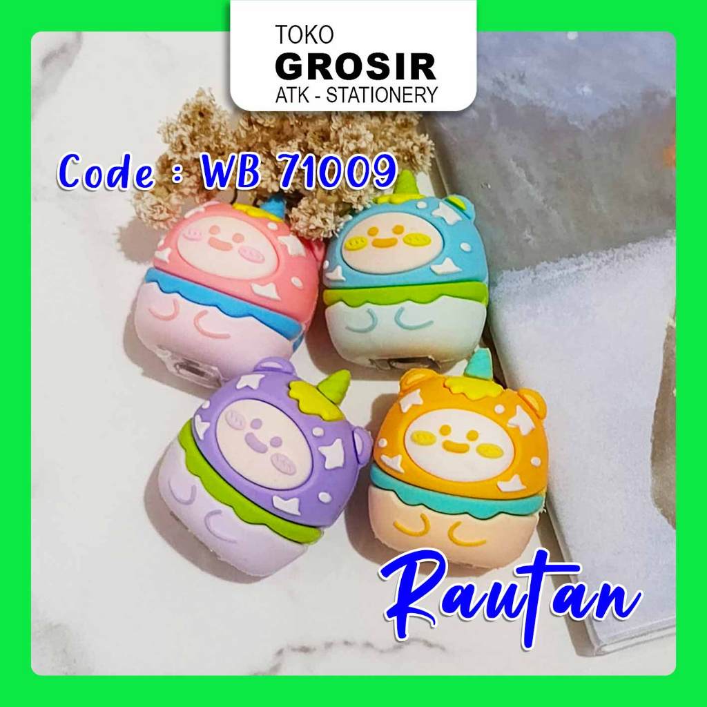 

Mini Rautan 1 Lubang / Serutan Fancy Karakter BEAR - WB-71009