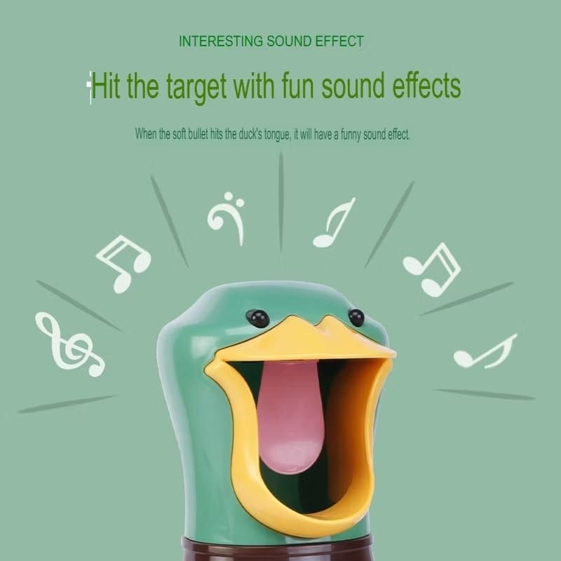 Hit Me Duck Softball Gun Mainan Anak Lucu Pistol Angin Bola Spons Murah