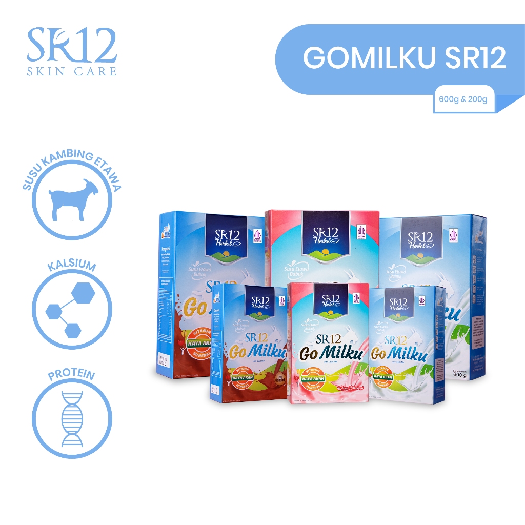 

GOMILKU SR12 SUSU KAMBING ETAWA KUALITAS PREMIUM/ GOAT MILK SUSU BUBUK - Original